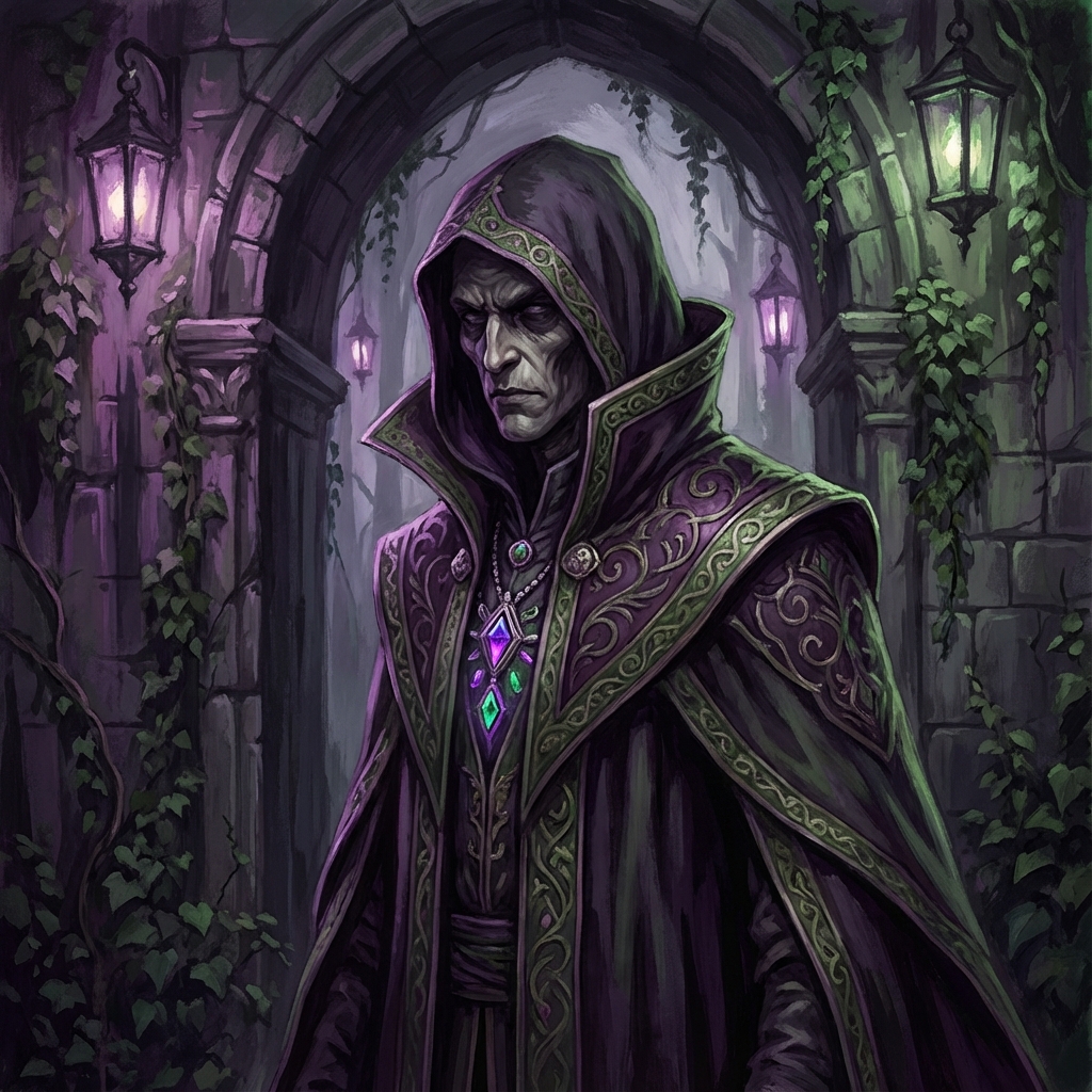 Dark gothic portrait art